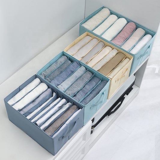Foldable Divided Mesh Closet Storage Organiser for Clothes