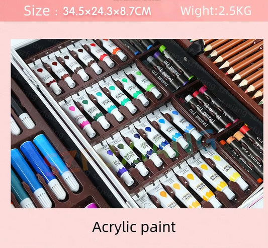 145 Piece Creative Educational Fun and Colourful Art Kit